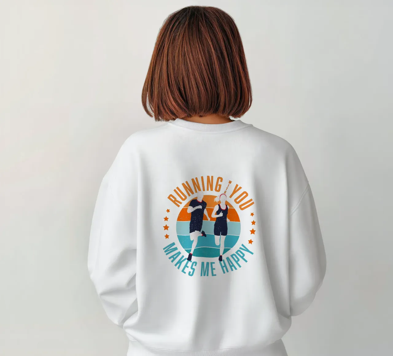 Corridore. Corridore. Correre con te mi rende felice. felpa da CalliLetters