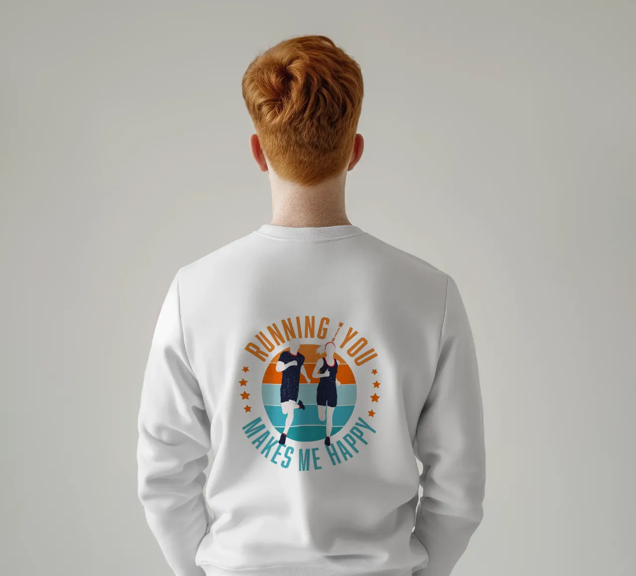 Corridore. Corridore. Correre con te mi rende felice. felpa da CalliLetters