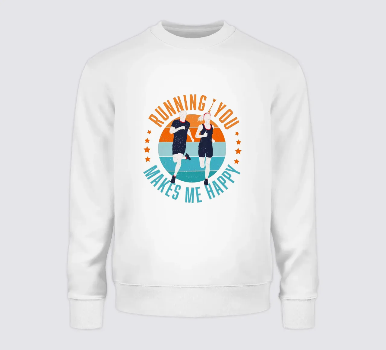 Corridore. Corridore. Correre con te mi rende felice. felpa da CalliLetters