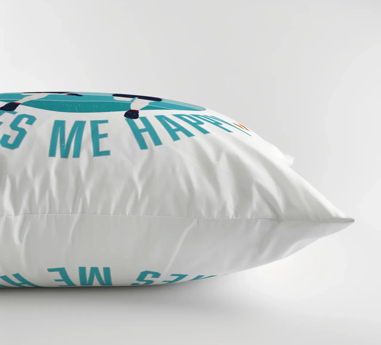 Corridore. Corridore. Correre con te mi rende felice. cuscino da CalliLetters