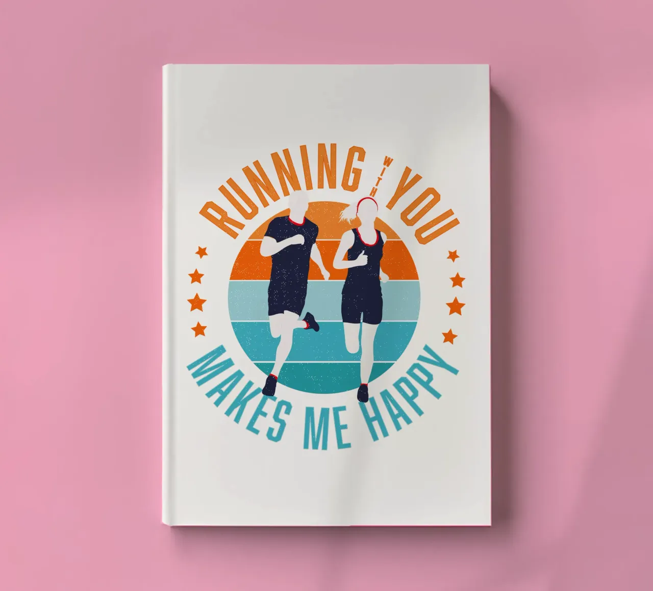 Runner. Runner. Running with you makes me happy. notebook by CalliLetters