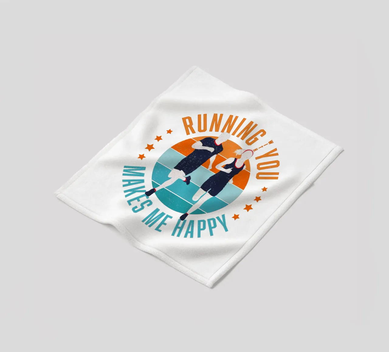 Runner. Runner. Running with you makes me happy. fleece blanket by CalliLetters
