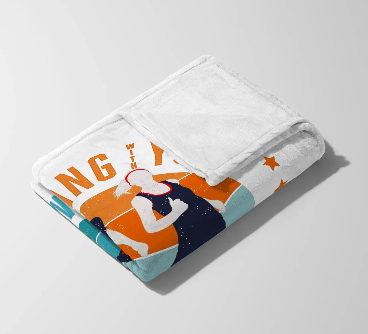 Runner. Runner. Running with you makes me happy. fleece blanket by CalliLetters