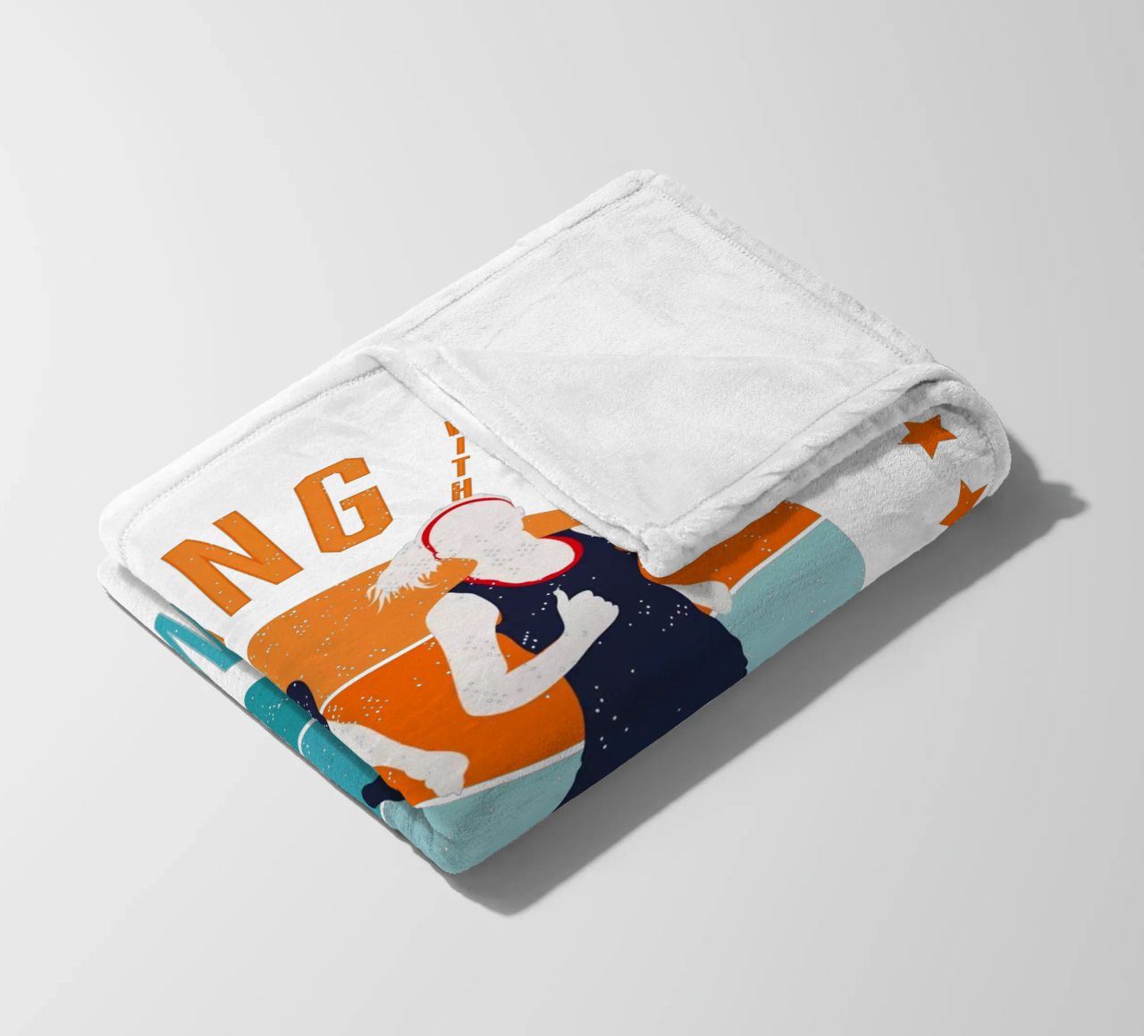 Corridore. Corridore. Correre con te mi rende felice. coperta in pile da CalliLetters