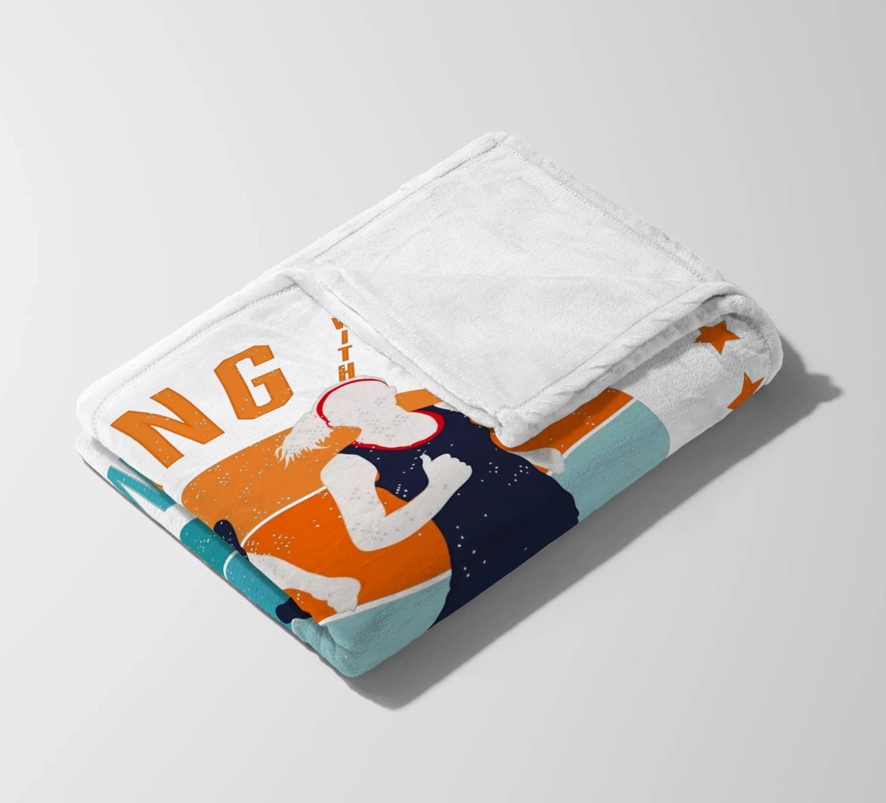 Corridore. Corridore. Correre con te mi rende felice. coperta in pile da CalliLetters