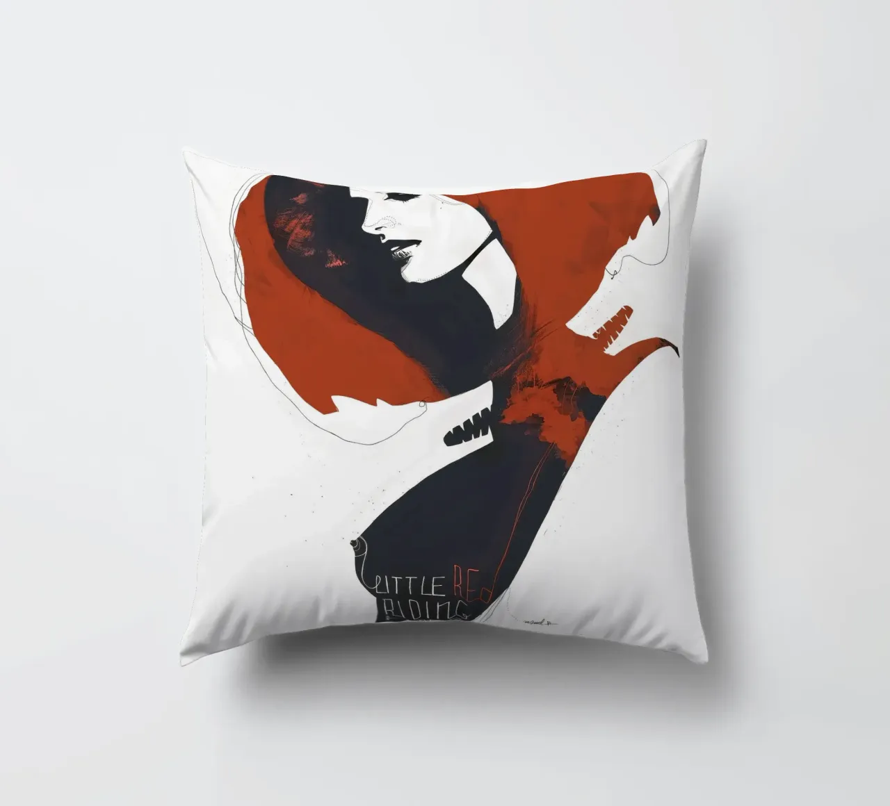 Little Red Riding Hood cuscino da Manuel Rebollo