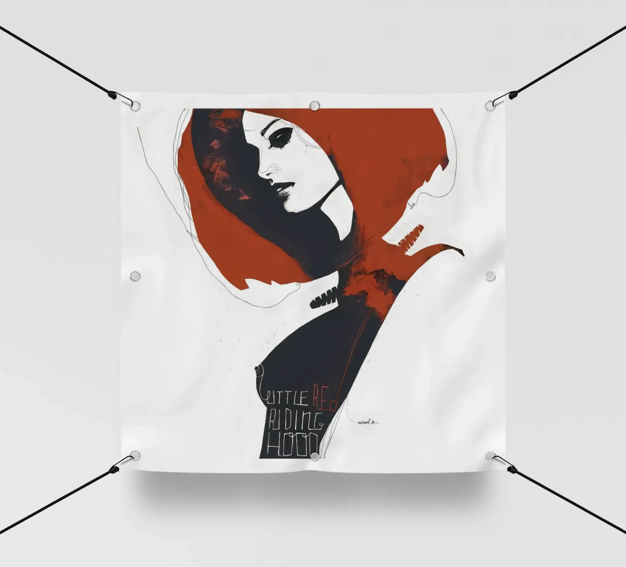Little Red Riding Hood telo in pvc da Manuel Rebollo