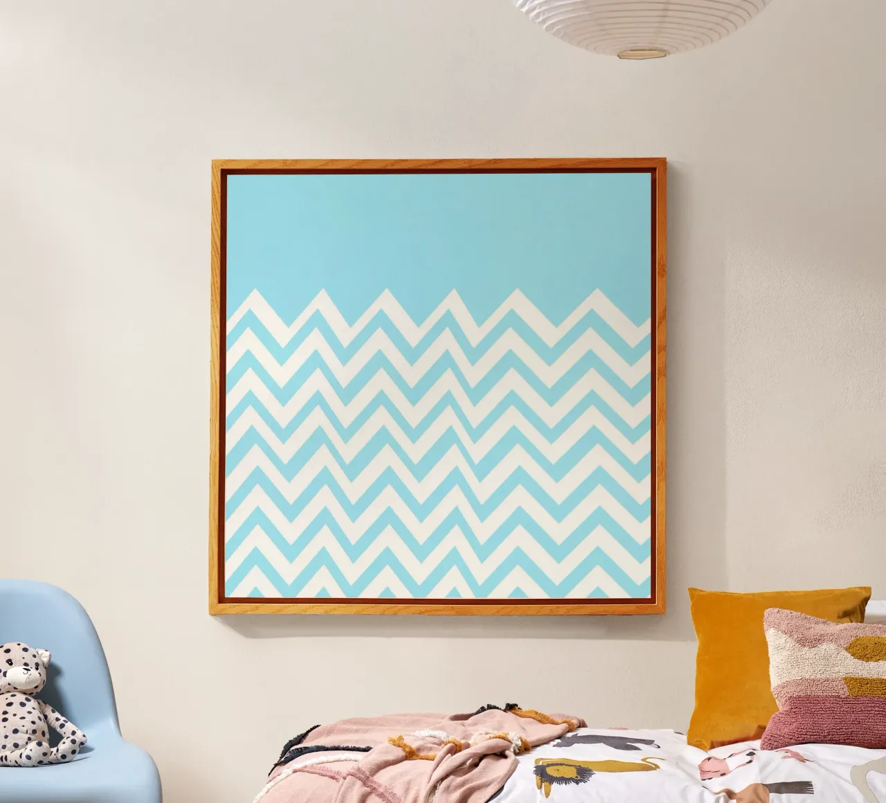 Linee blu a zig zag plexiglass da Dream In Colors