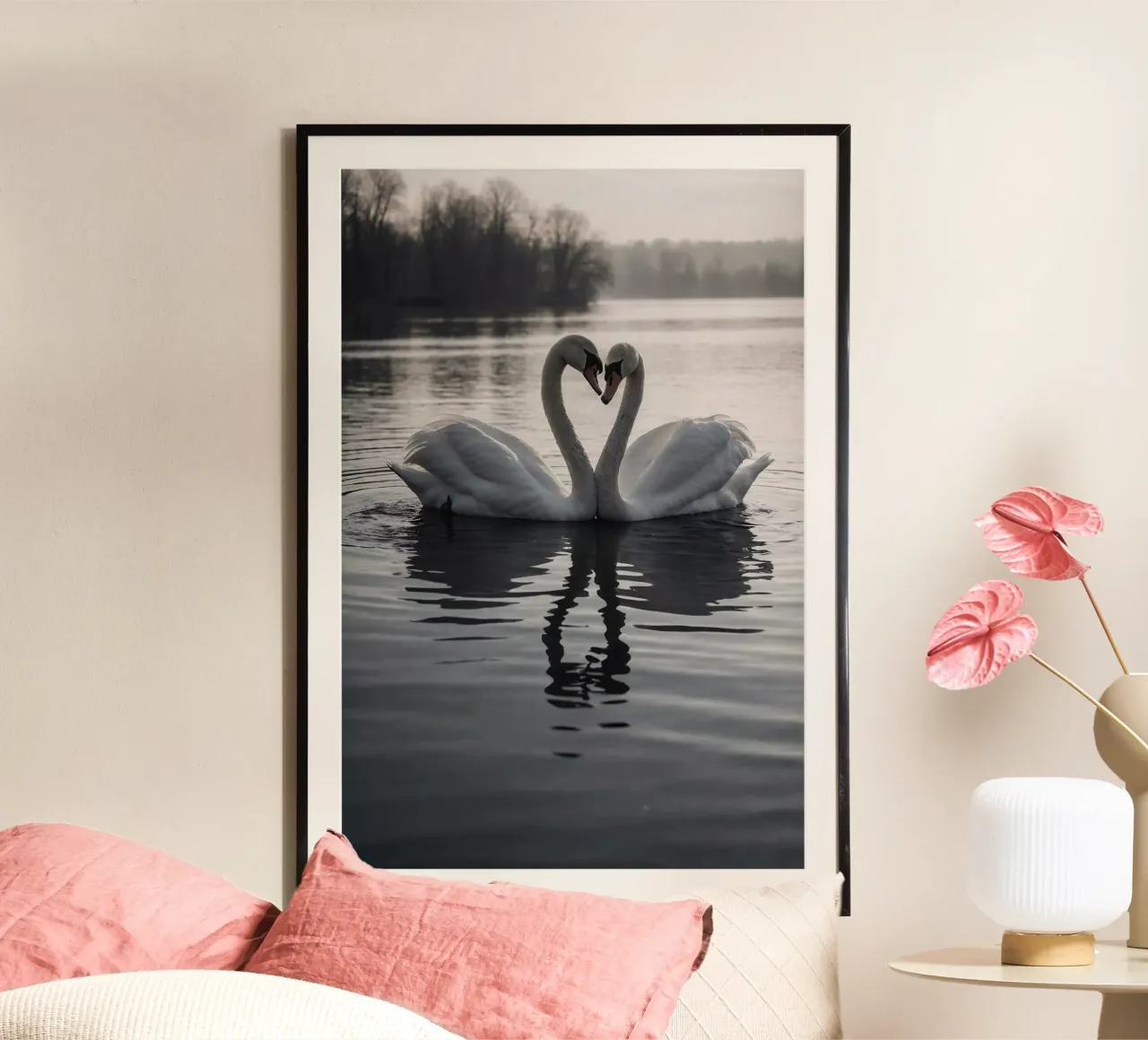 Cigni in perfetta armonia | Werk 2 | Limited poster da Paws & Portraits