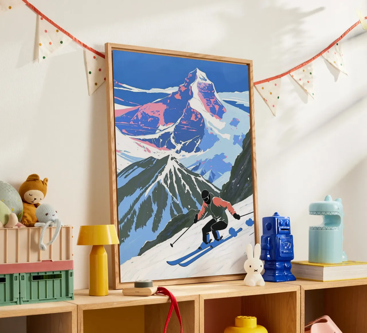 Snelle afdaling acryl van Taika Tori Art