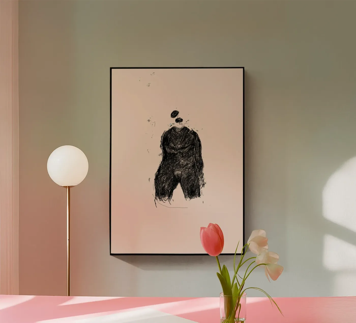 Sitzend acryl van Nepomuk