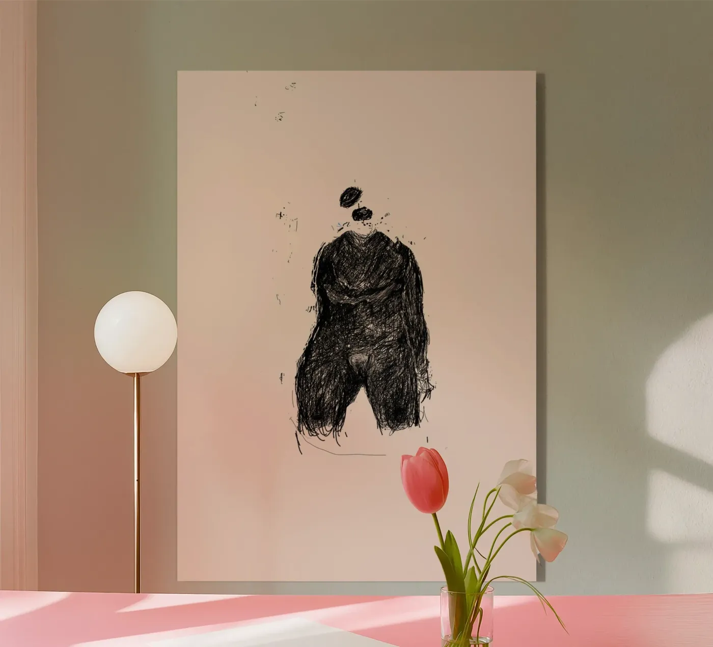 Sitzend acryl van Nepomuk