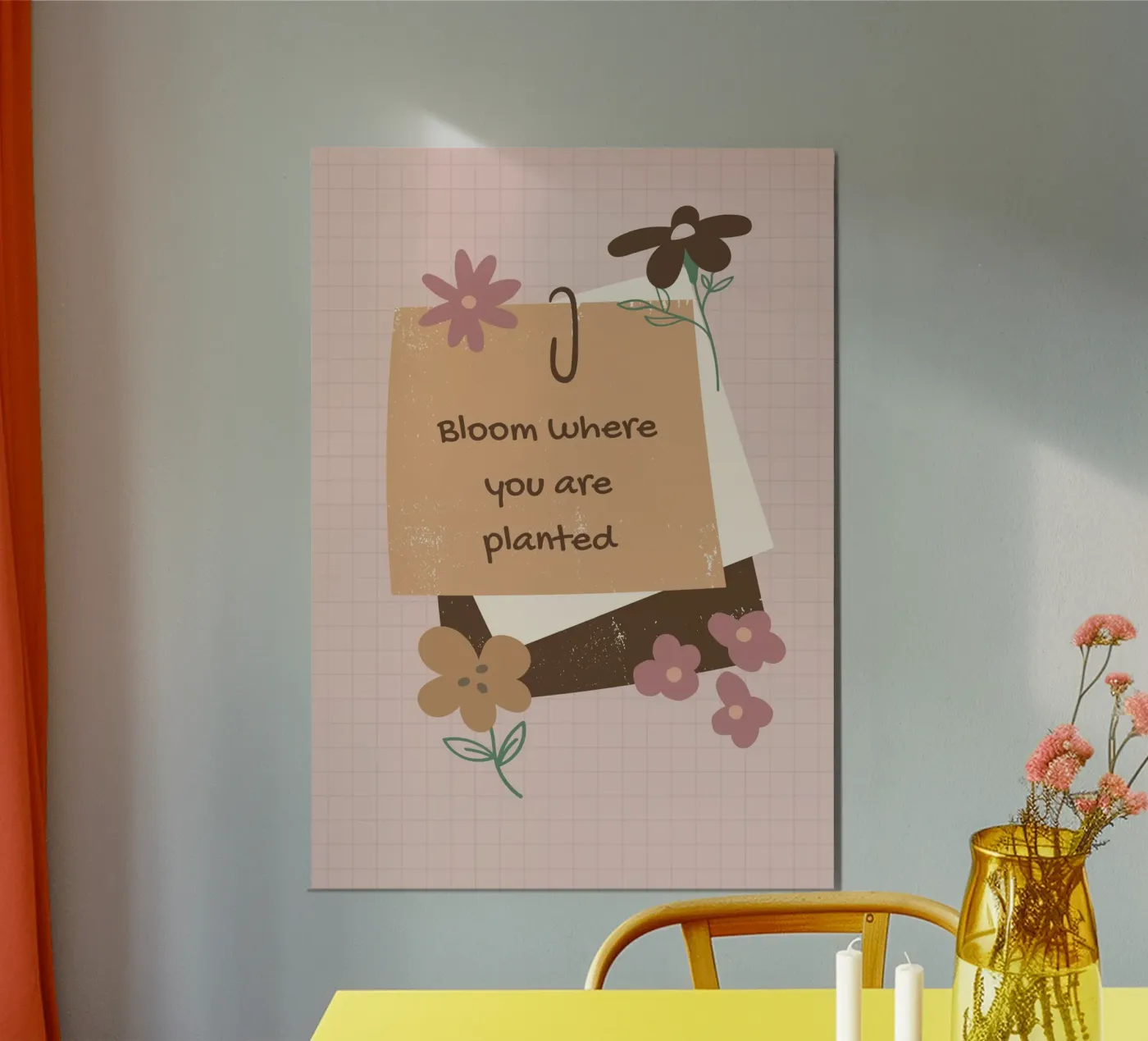 BLOOM aluminium-dibond van Daily Motivation