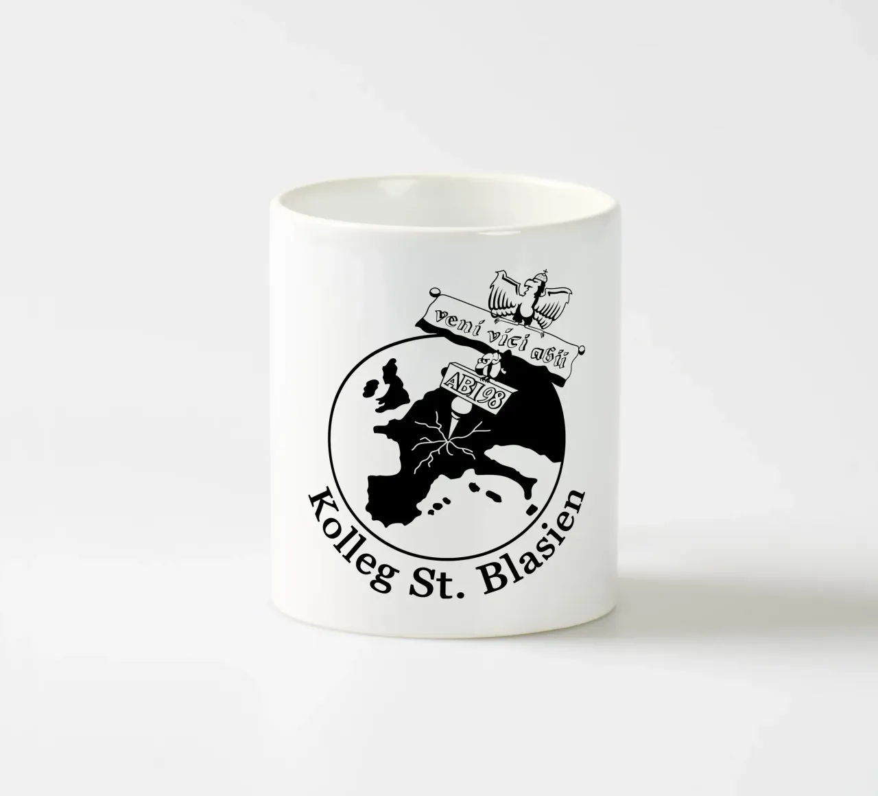 Abilogo 1998 (Linienzeichnung schwarz) tazza in ceramica da Kolleg St. Blasien