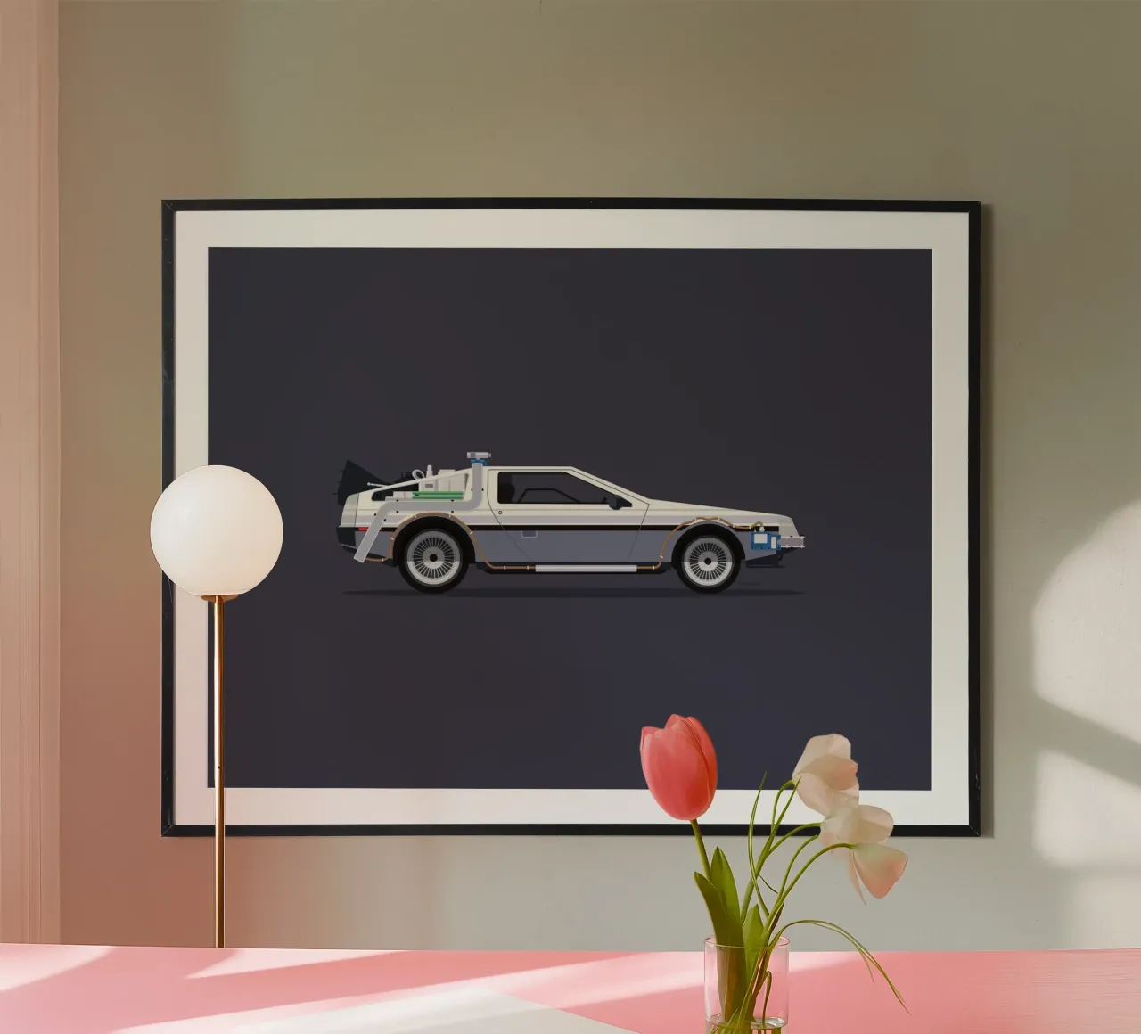 Dolorean poster by Raphaël Delerue