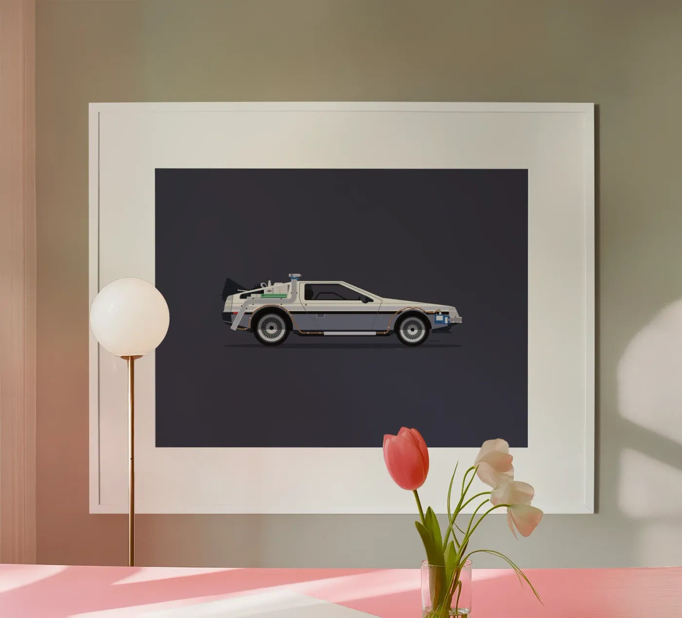 Dolorean poster van Raphaël Delerue