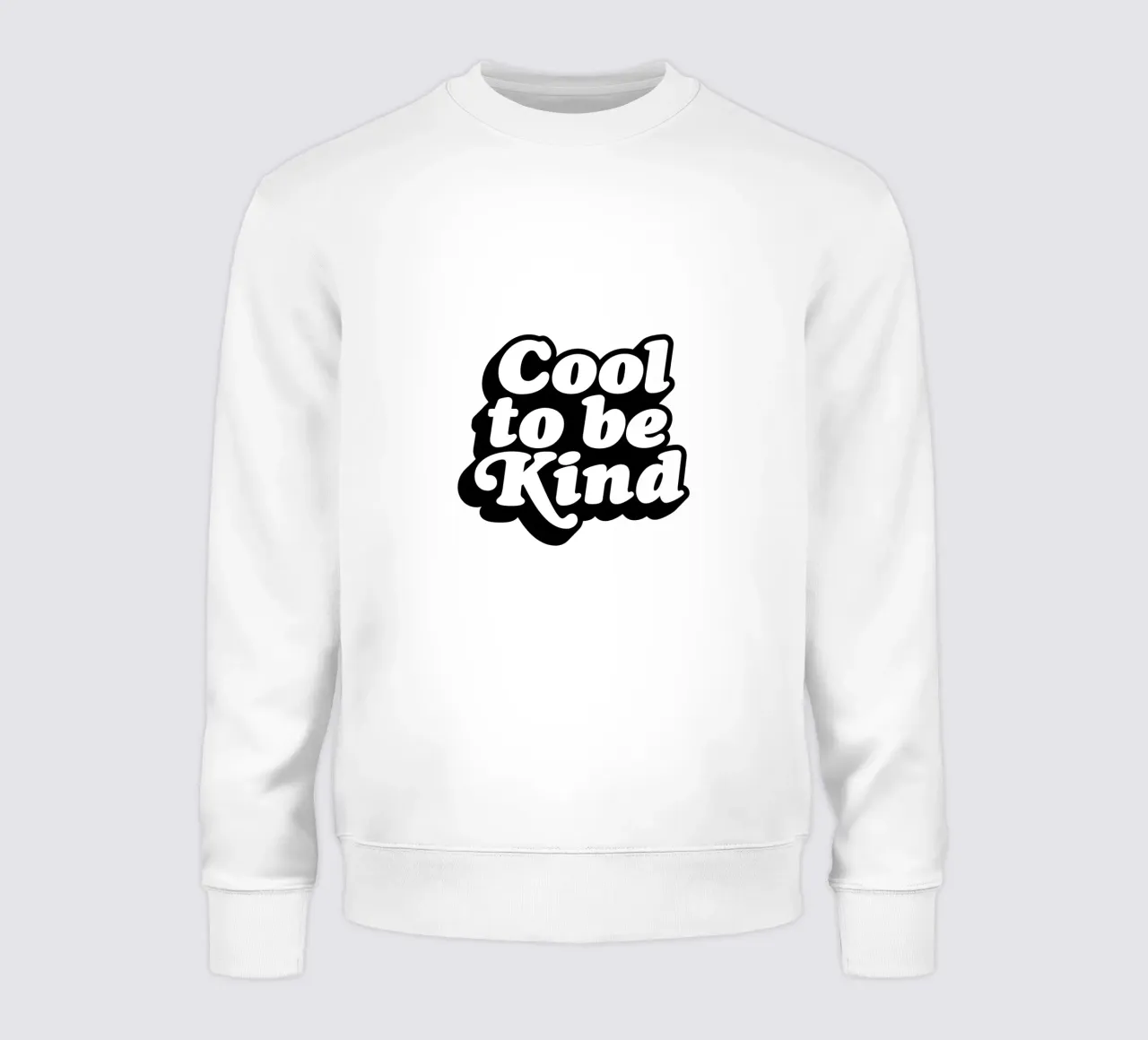 Cool to Be Kind Tipografia di design felpa da THE MOTIVATED TYPE
