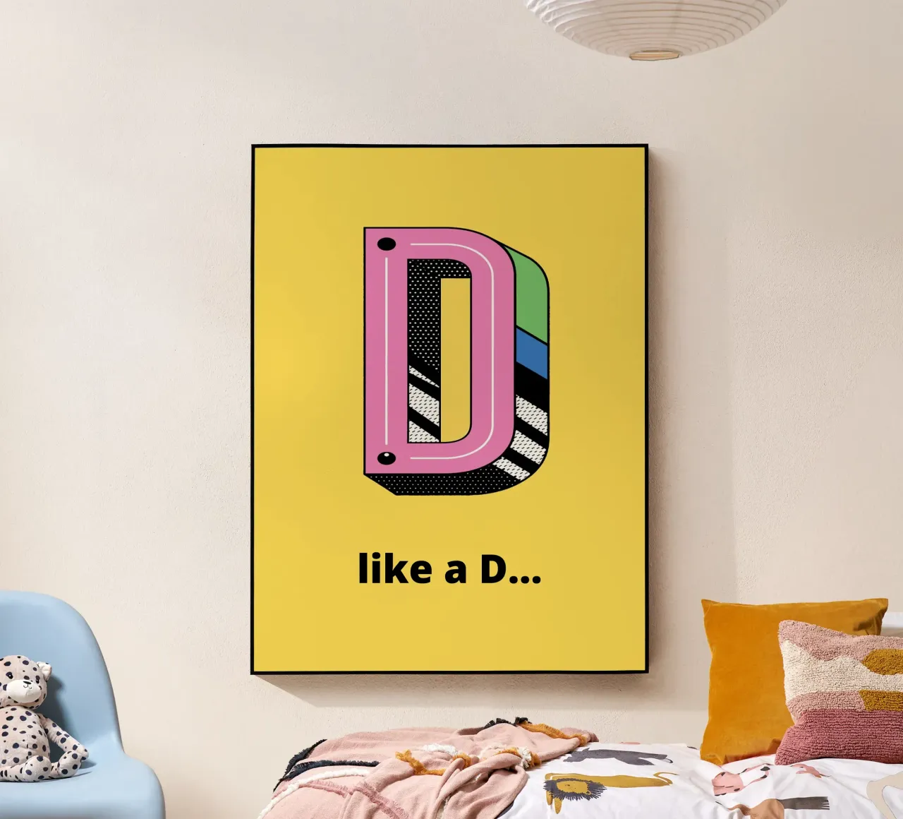 D come D... plexiglass da alphabetillustration