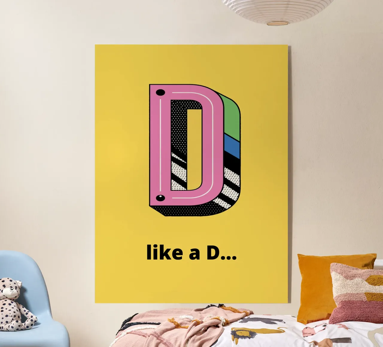 D come D... plexiglass da alphabetillustration