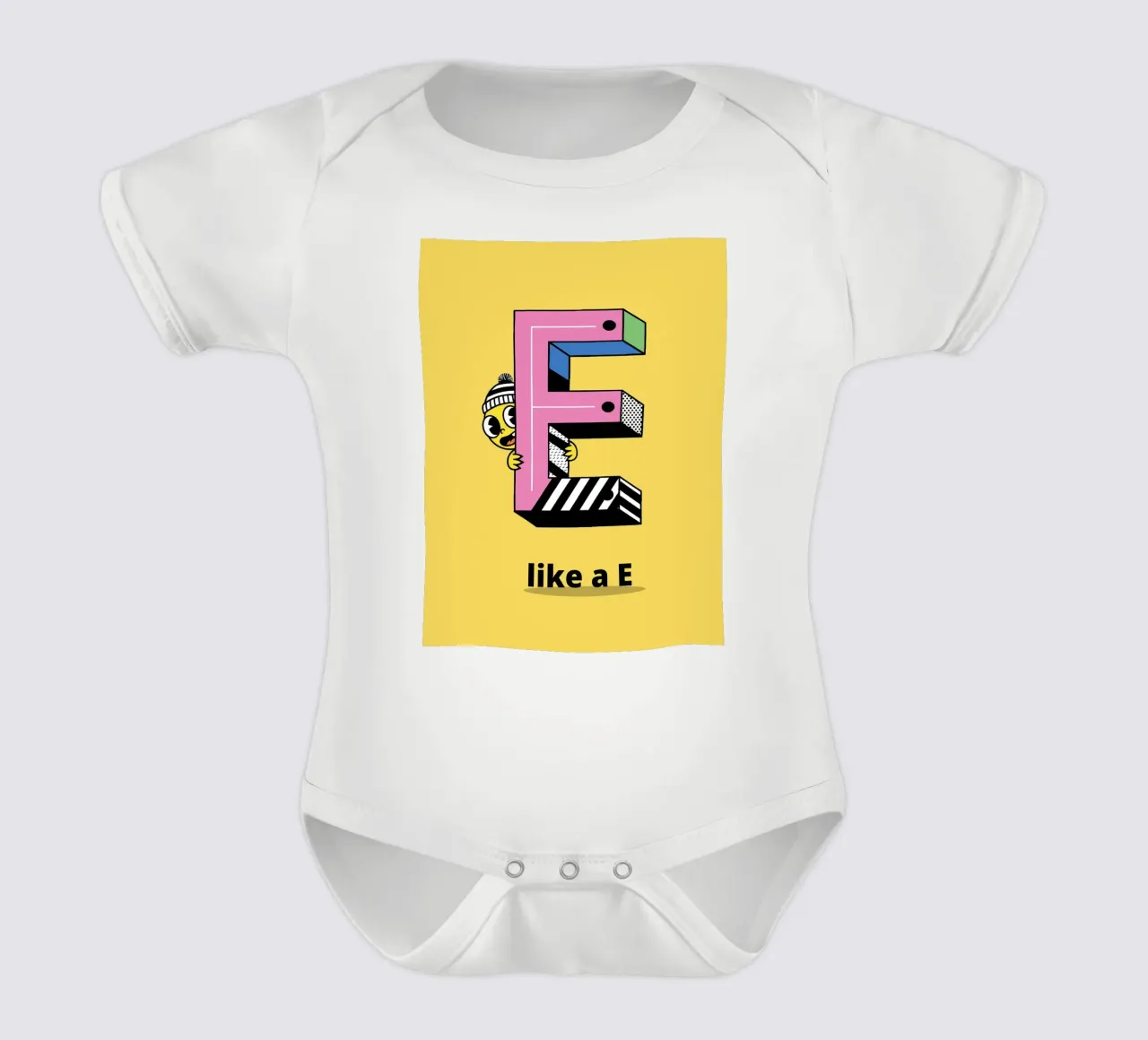 E like a E...Alphabet pour enfant body bébé de alphabetillustration