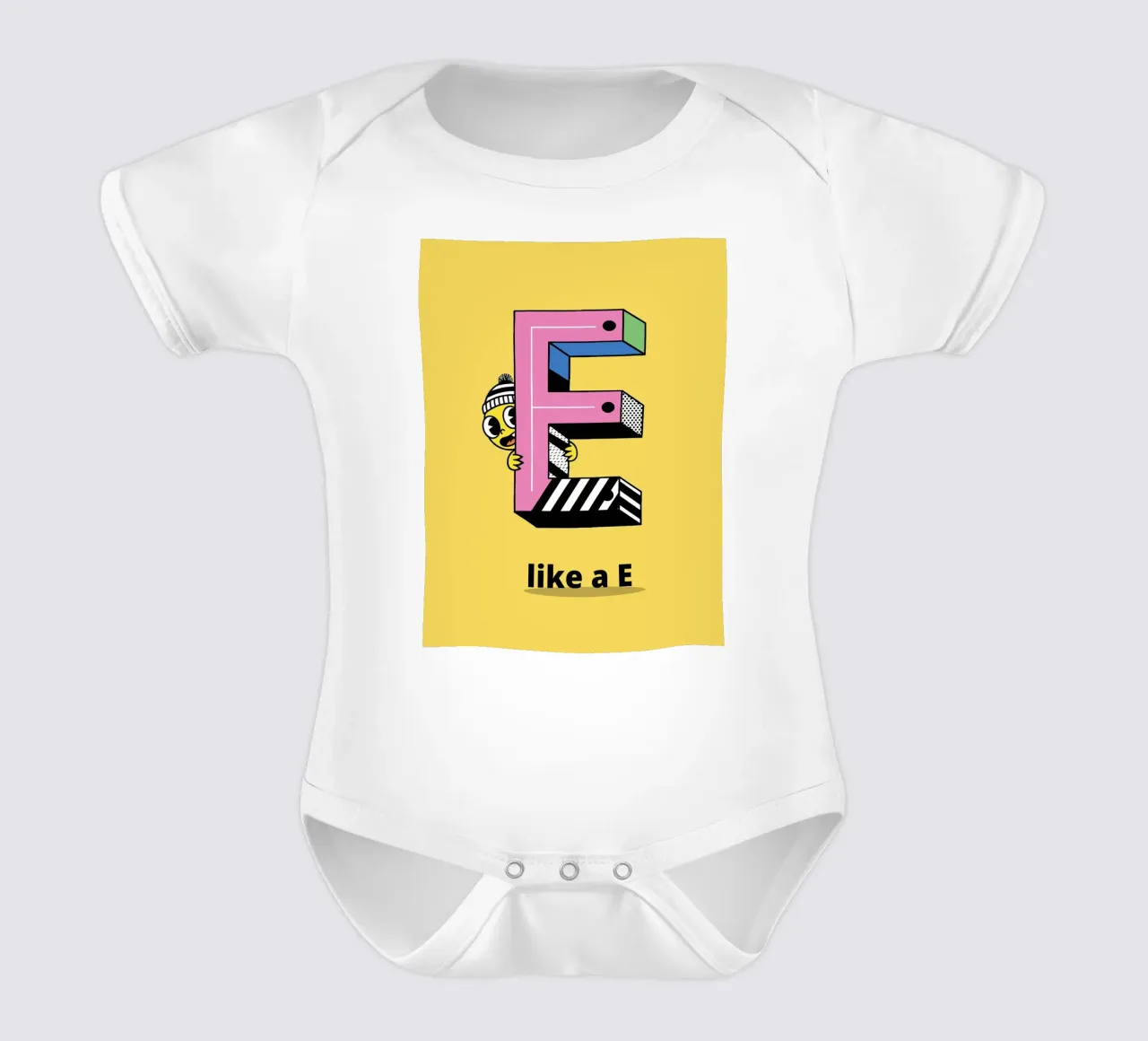 E like a E...Alphabet pour enfant body bébé de alphabetillustration