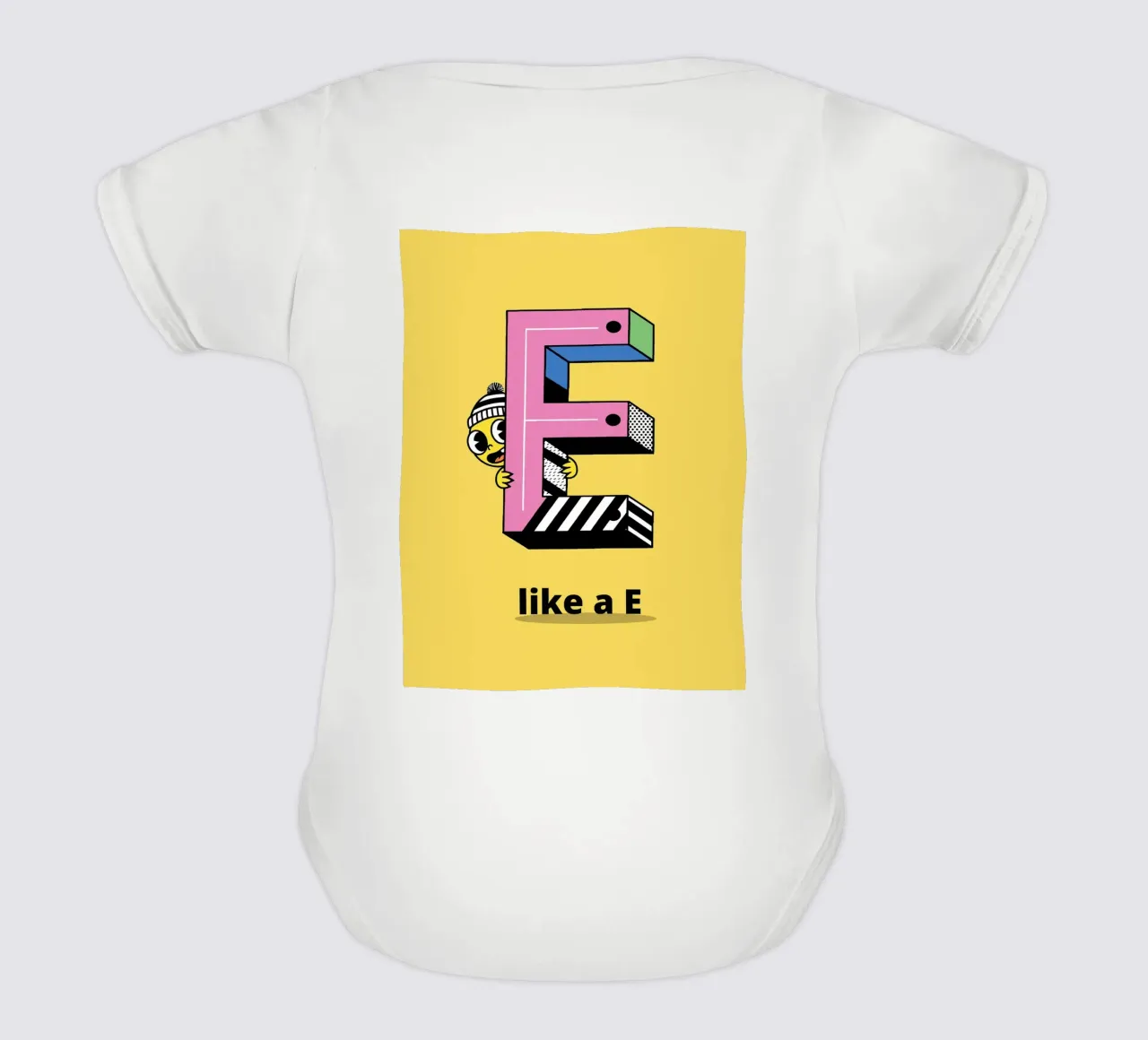 E like a E...Alphabet pour enfant body bébé de alphabetillustration
