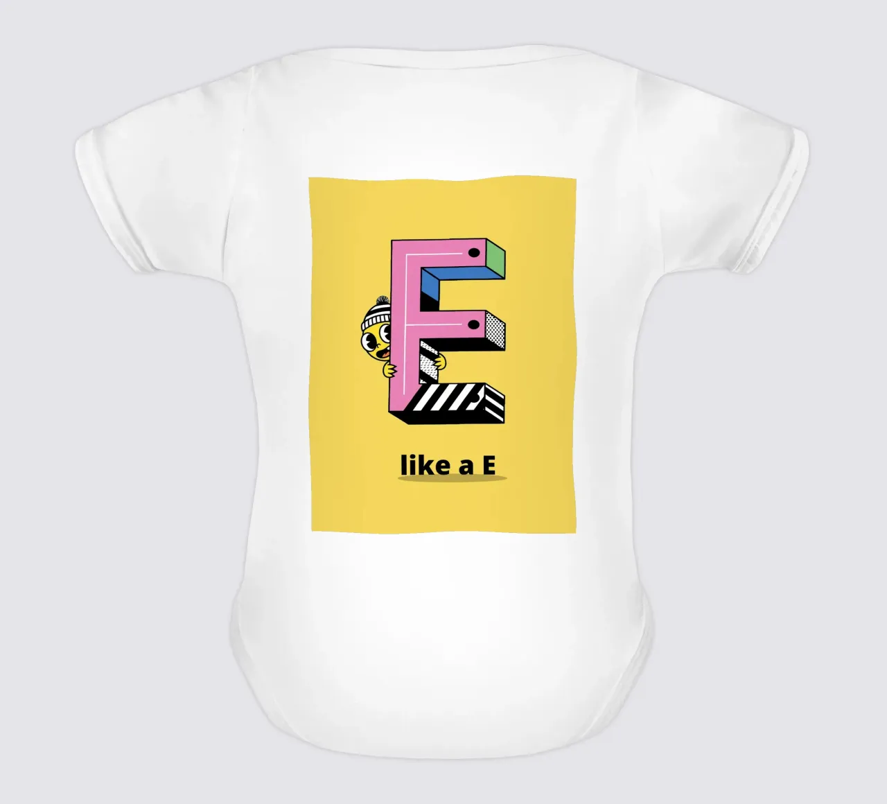 E like a E...Alphabet pour enfant body bébé de alphabetillustration