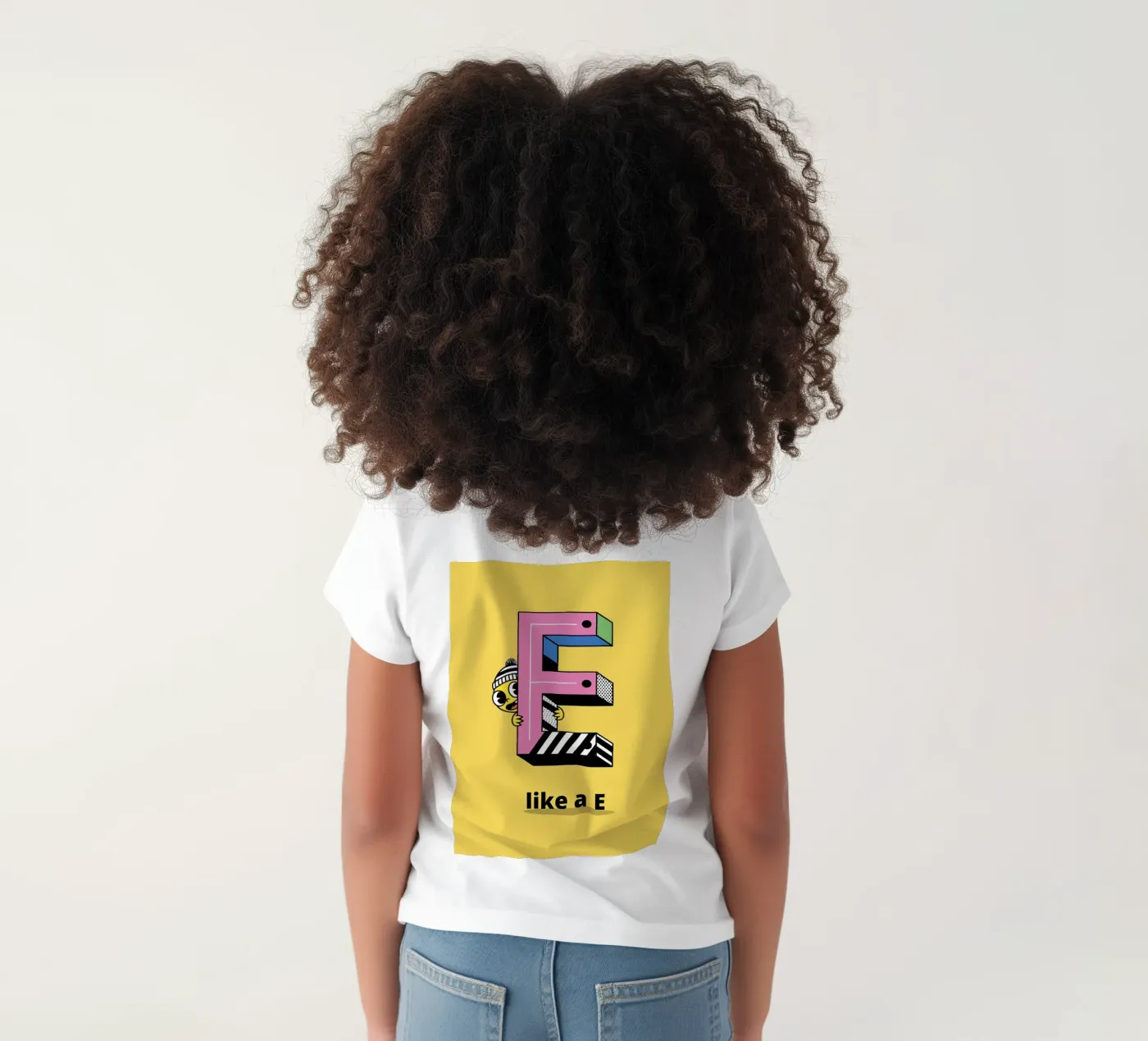 E like a E...Alphabet for children Kinder T-Shirt von The Little Animals Club