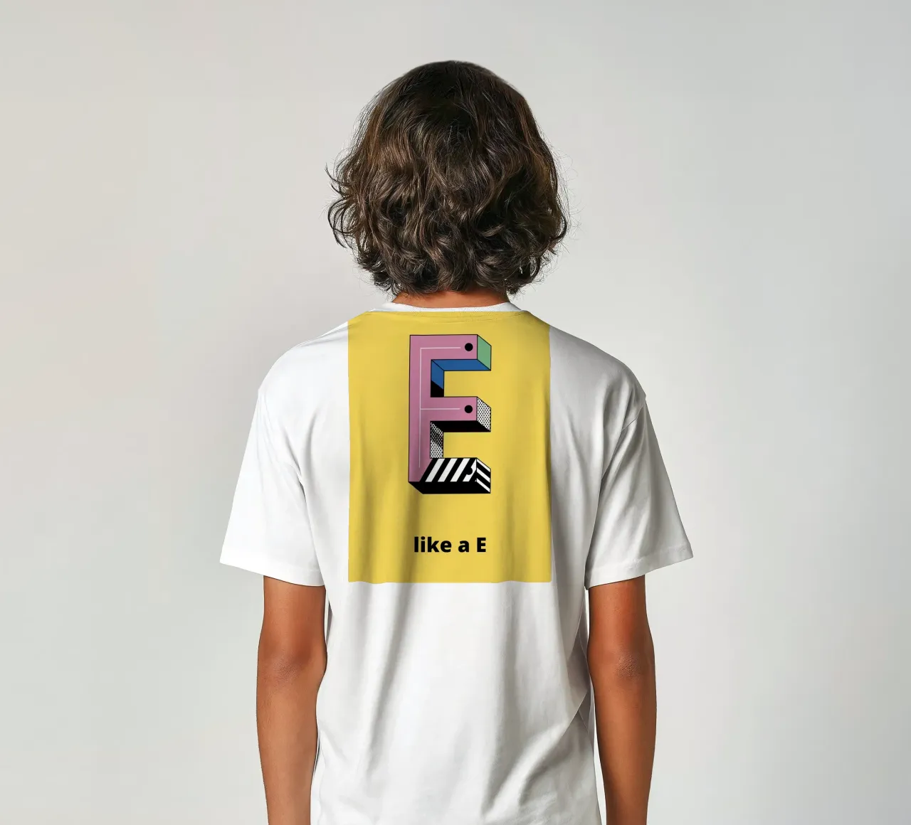 È come E... t-shirt bambini da alphabetillustration