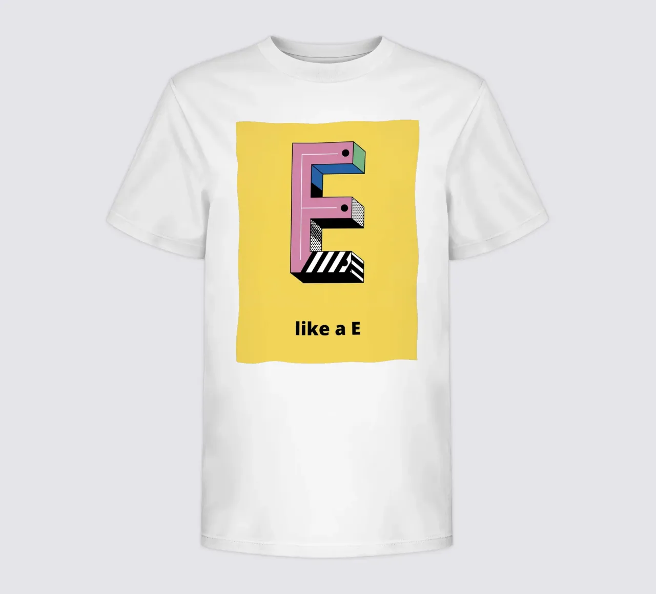 È come E... t-shirt bambini da alphabetillustration