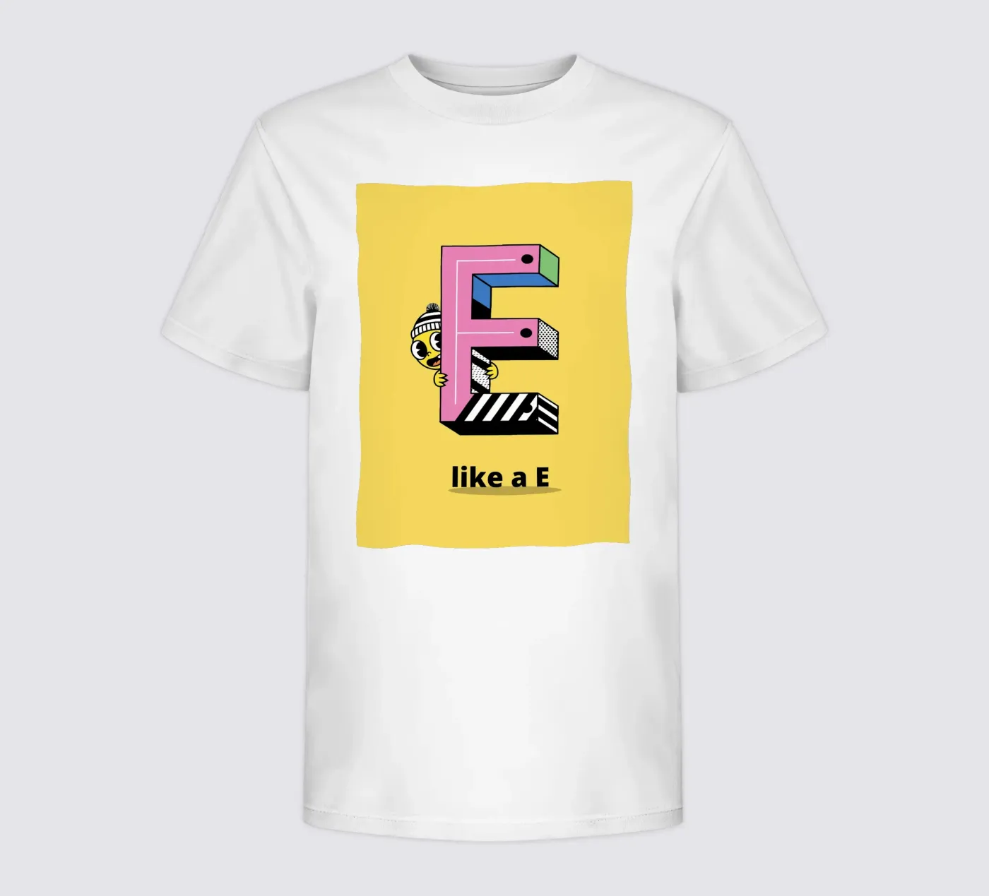 E like a E...Alphabet for children Kinder T-Shirt von The Little Animals Club