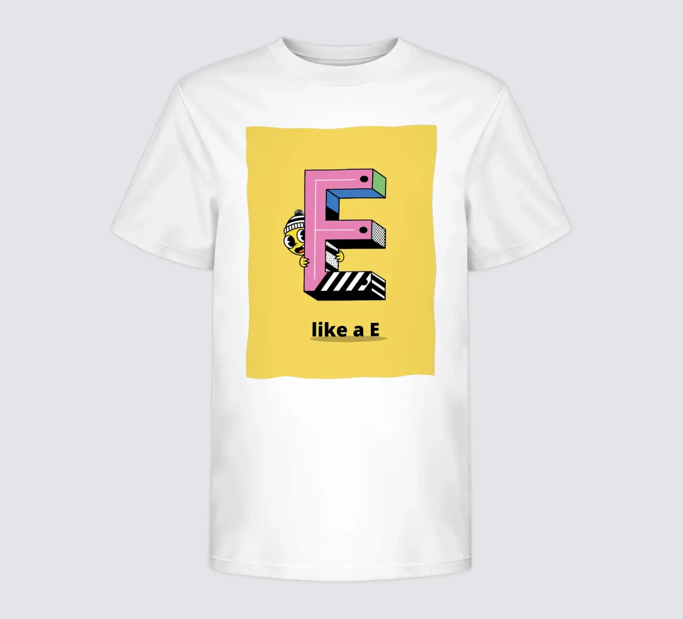 E like a E...Alphabet for children Kinder T-Shirt von The Little Animals Club