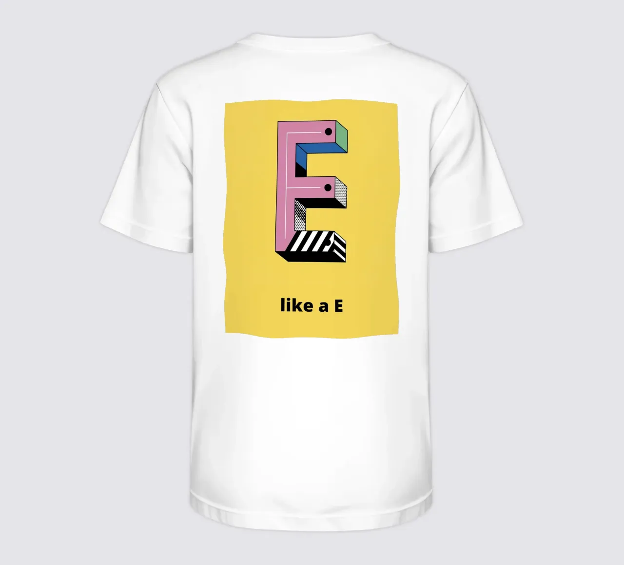 È come E... t-shirt bambini da alphabetillustration