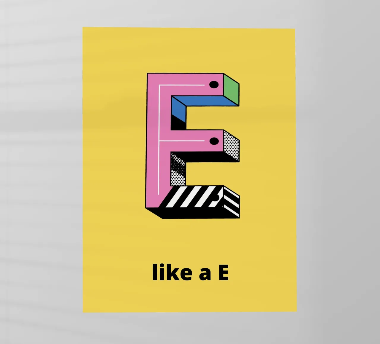 It's like E... pellicola backlit da alphabetillustration