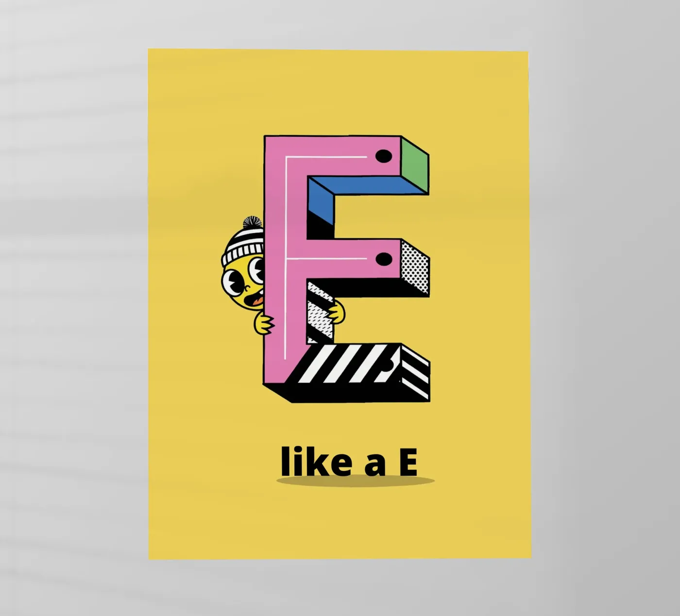 E wie E...Alphabet für Kinder Backlit Folie von The Little Animals Club