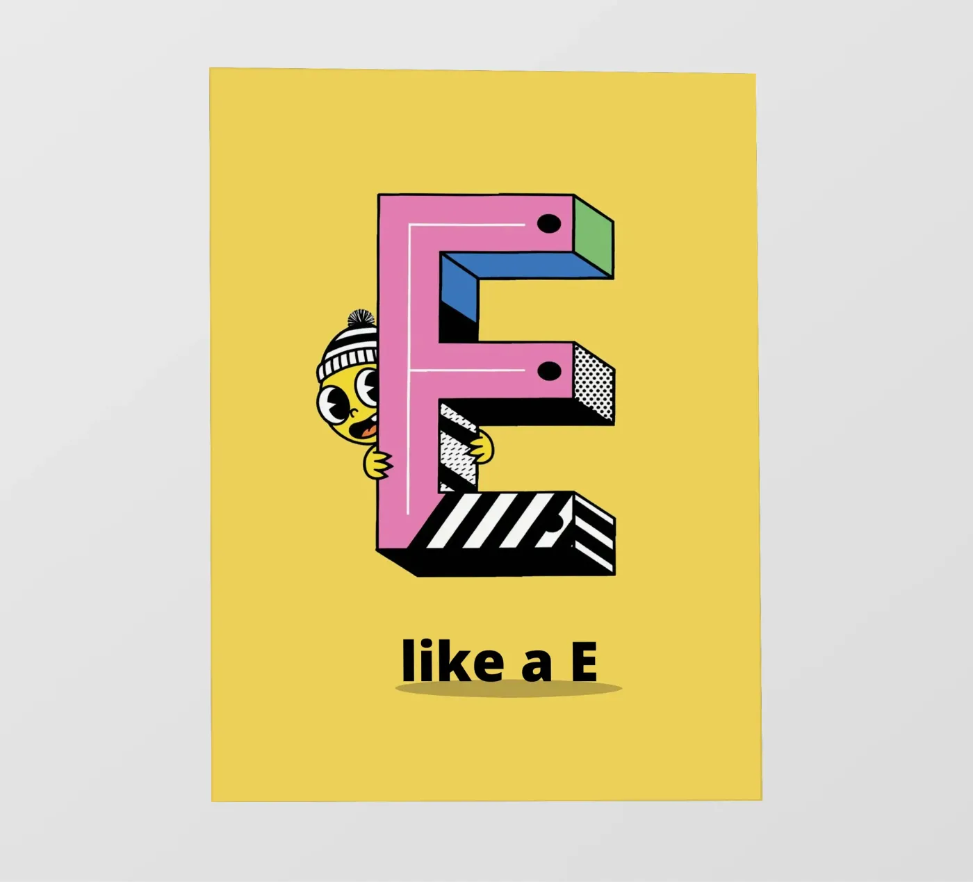E wie E...Alphabet für Kinder Backlit Folie von The Little Animals Club