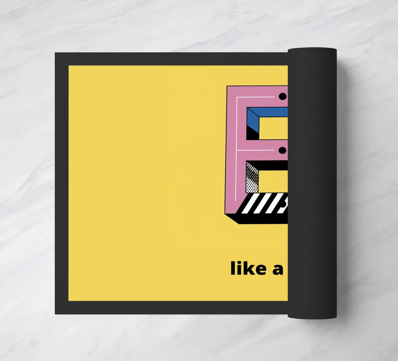 Het is net als E... deurmat van alphabetillustration