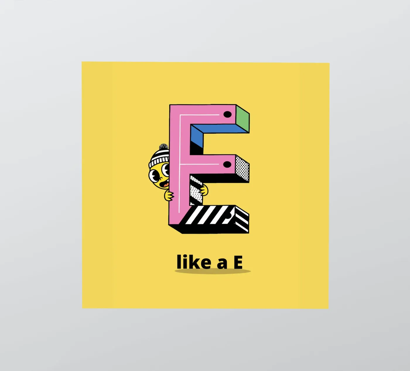 E come E... Alfabeto per bambini adesivo da The Little Animals Club