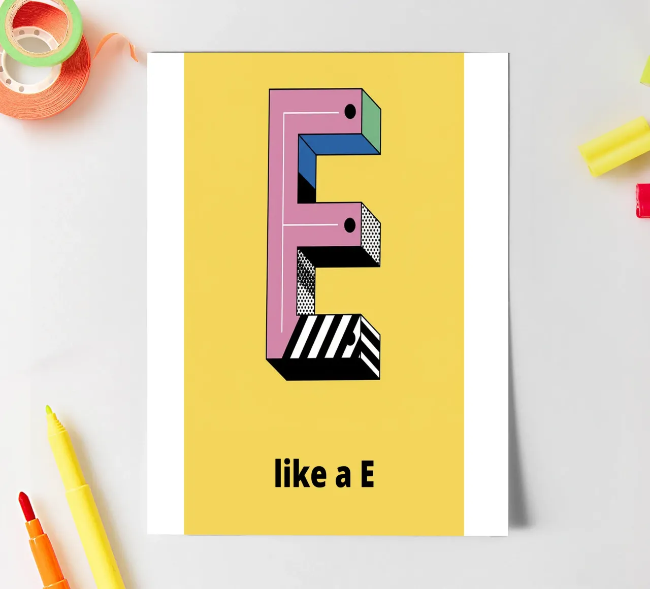 It's like E... sticker sheet by alphabetillustration