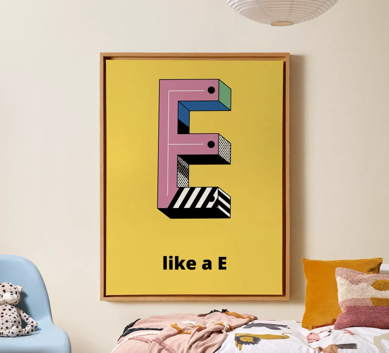 È come E... tela da alphabetillustration