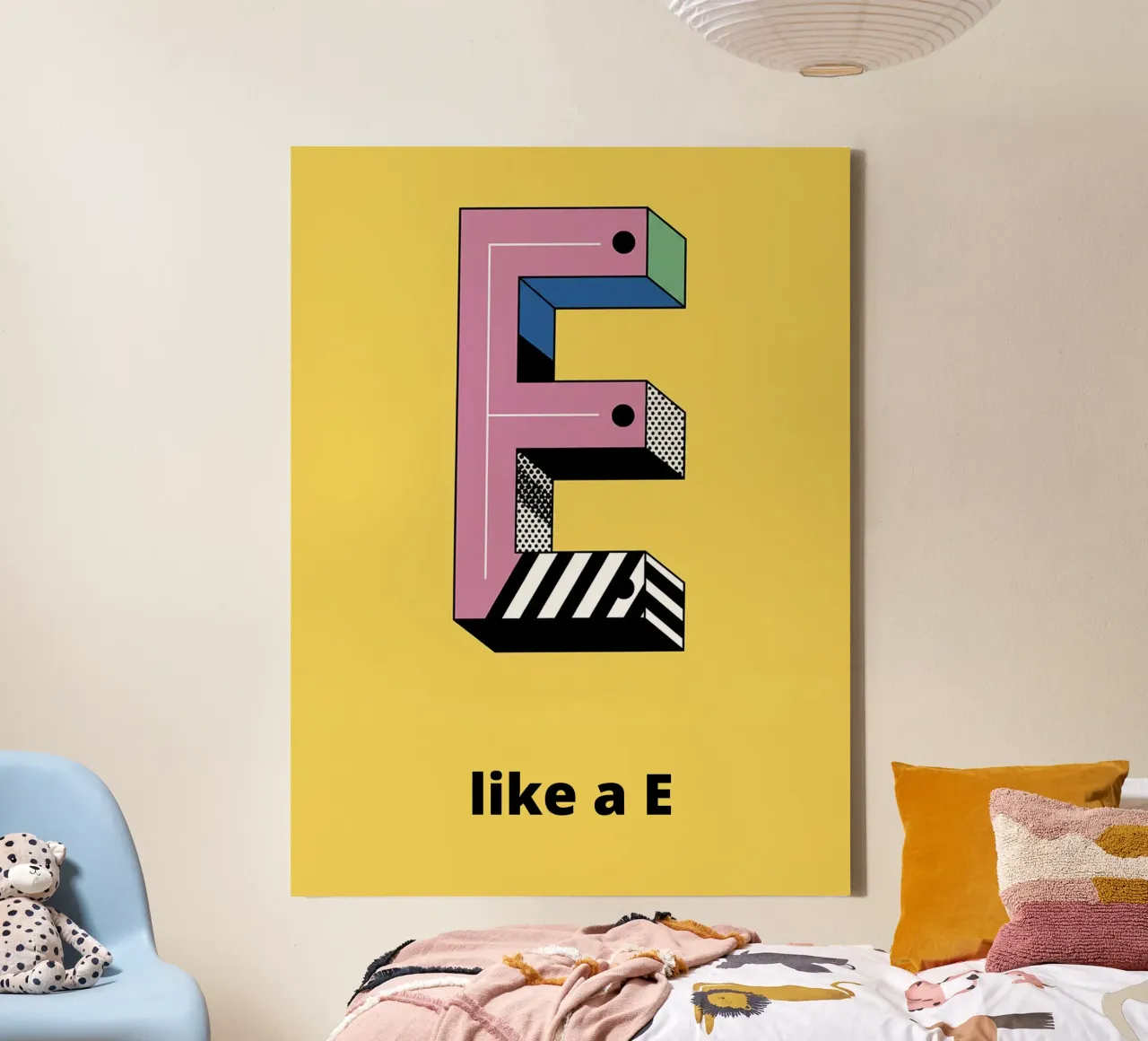 È come E... tela da alphabetillustration