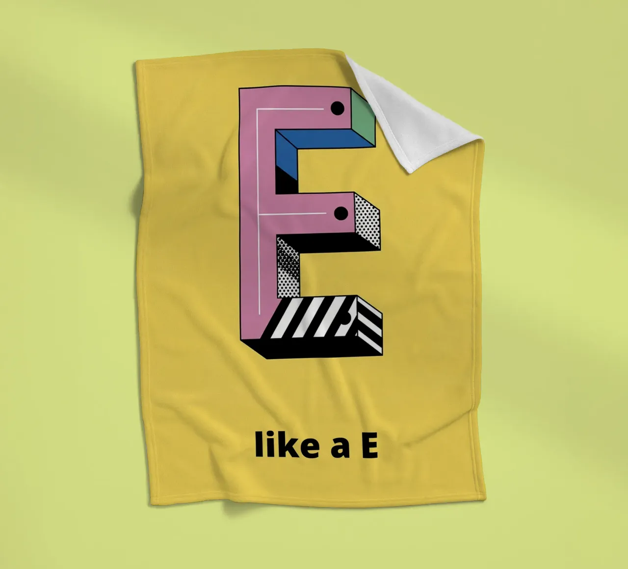It's like E... Fleecedecke von alphabetillustration