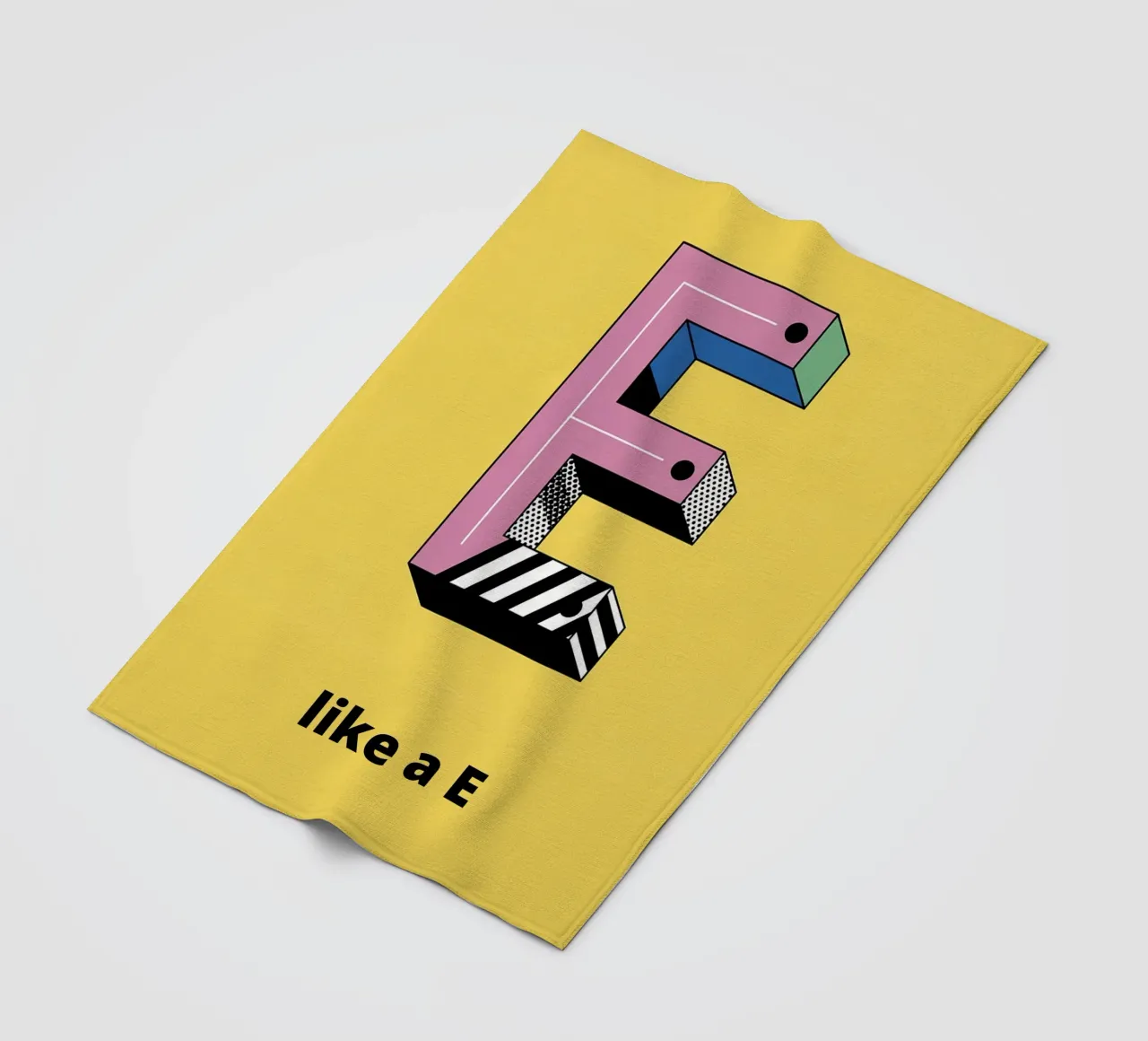 It's like E... Fleecedecke von alphabetillustration