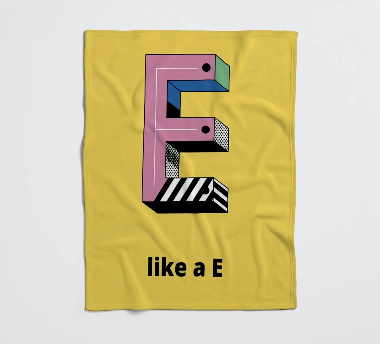 It's like E... Fleecedecke von alphabetillustration