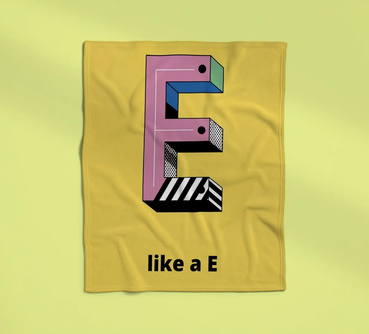 It's like E... Fleecedecke von alphabetillustration
