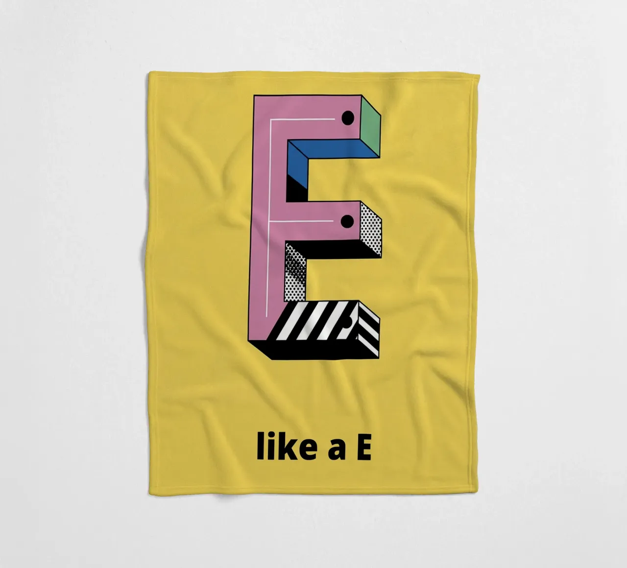 It's like E... Fleecedecke von alphabetillustration