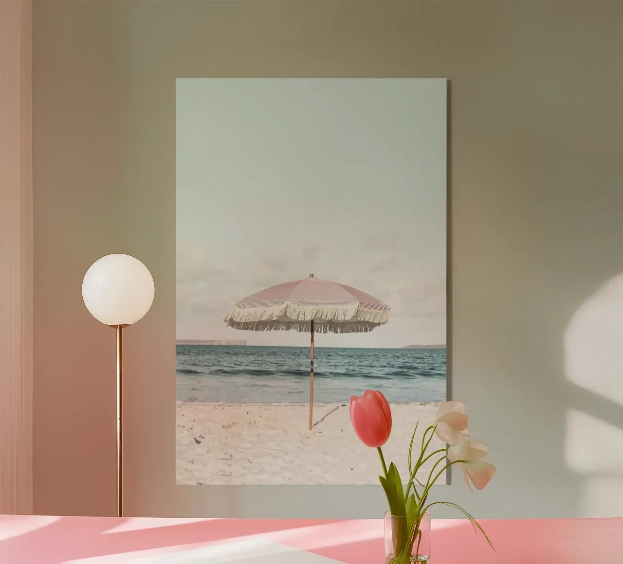 Pink Umbrella plexiglass da Kathrin Pienaar