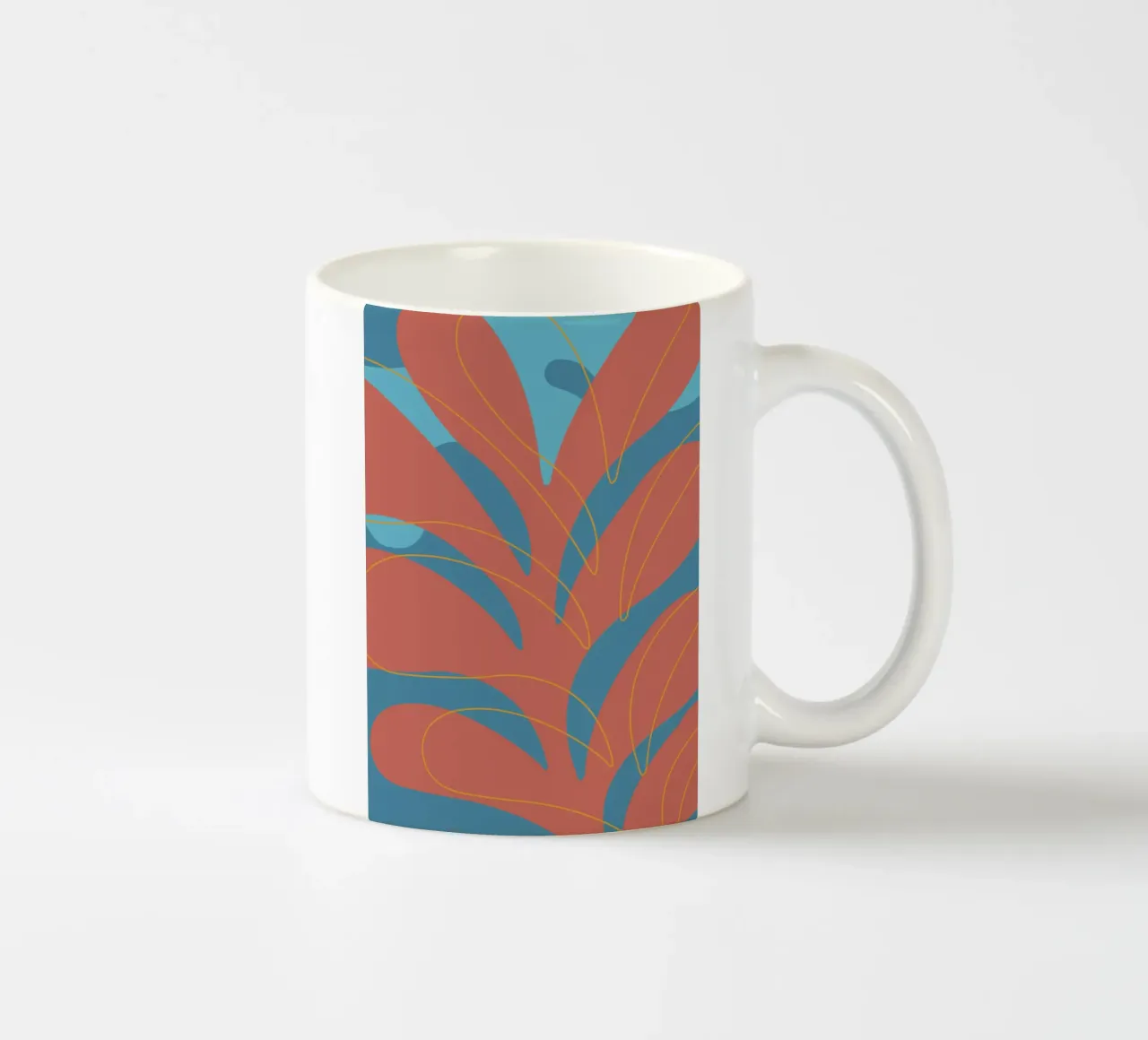 Abstract design tazza in ceramica da edsonramosart