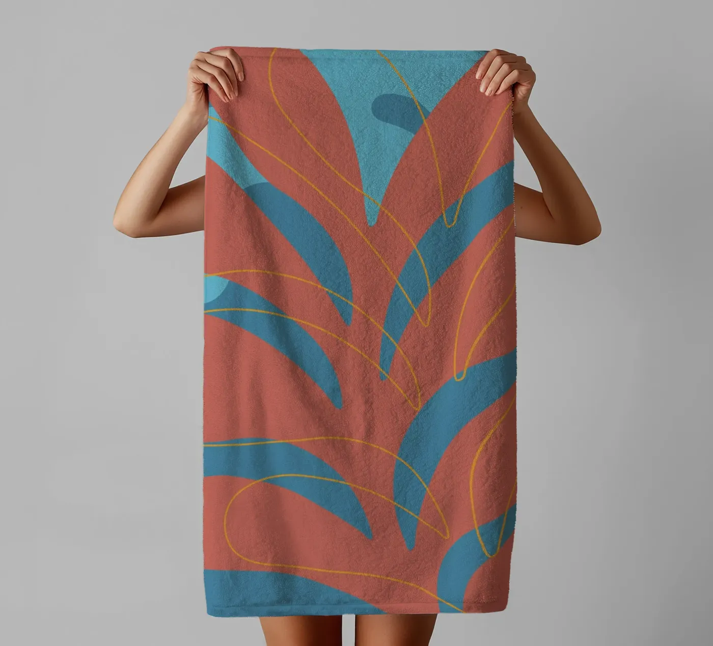 Abstract design towel by edsonramosart