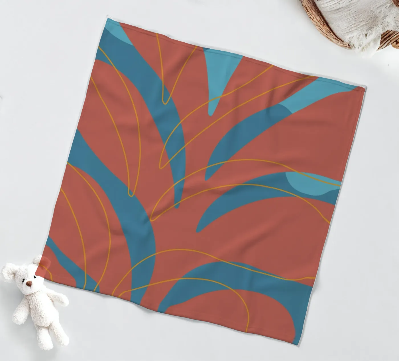 Abstract design fleece blanket by edsonramosart